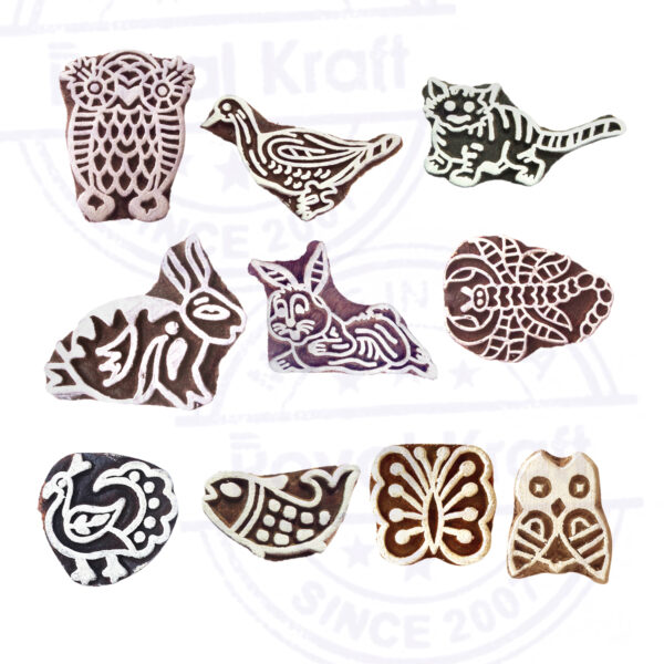 Small Wooden Stamps - Set