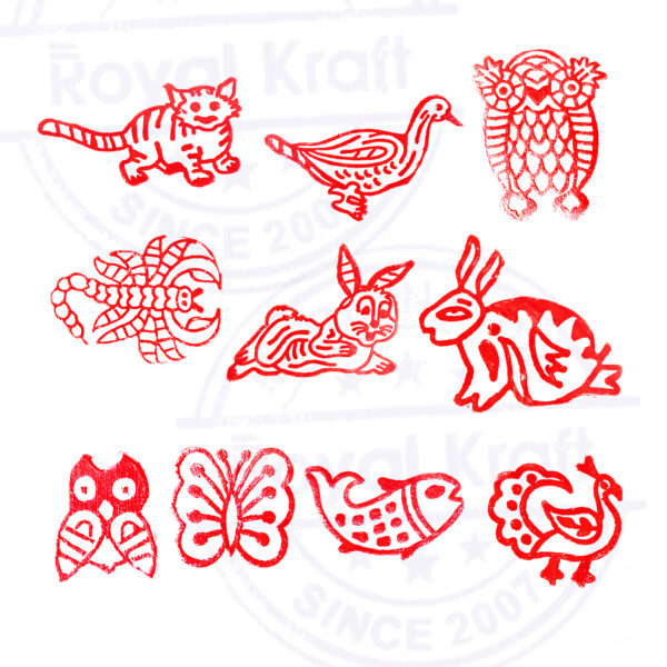 Small Wooden Stamps - Set