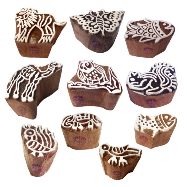 Small Wooden Stamps - Set