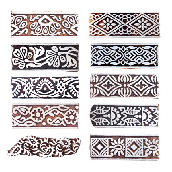 Border Wooden Stamps - Set