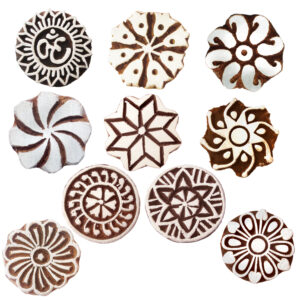 Round Wooden Stamps - Set