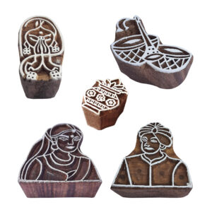 Figure Wooden Stamps - Set