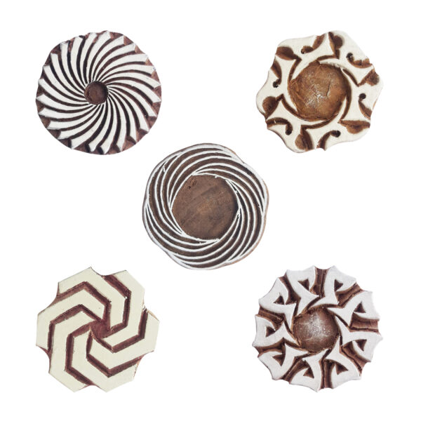 Round Wooden Stamps - Set