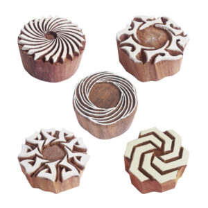 Round Wooden Stamps - Set