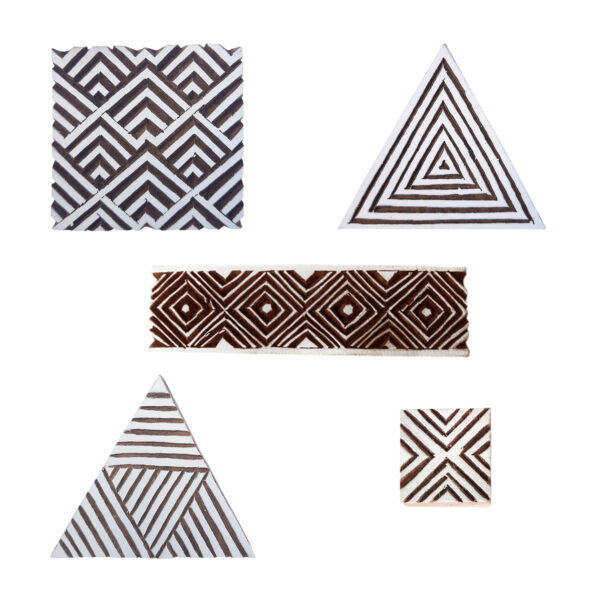 Square Wooden Stamps - Set