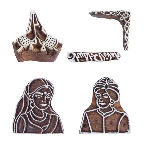 Figure Wooden Stamps - Set