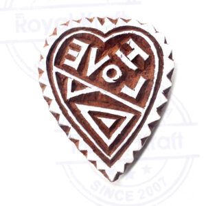 Heart Wooden Stamps - Single