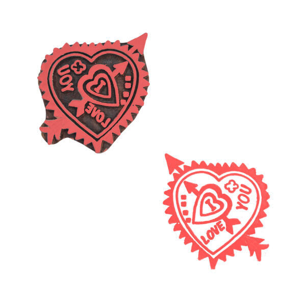 Heart Wooden Stamps - Single