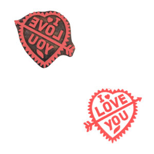 Heart Wooden Stamps - Single