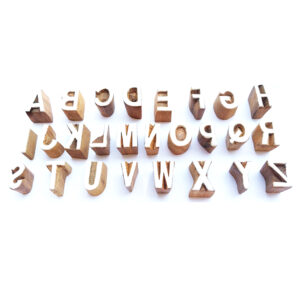 Alphabets Wood Stamp