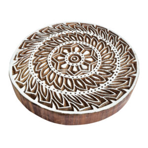 Round Big Wooden Stamp